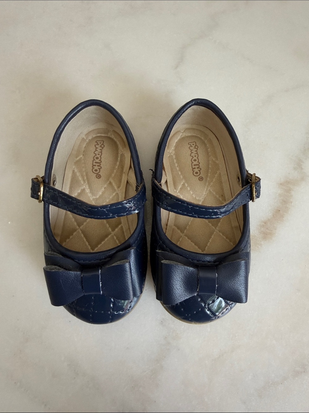 Brazilian Shoes with Bow - Navy